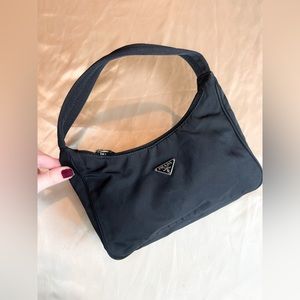 Prada Nylon Black Shoulder Bag
